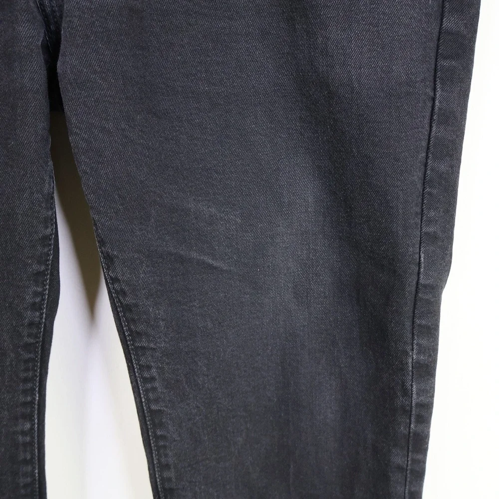 Levis‎ Premium 511 Slim Fit Jeans 36x32 Black Denim Stretch Casual Mens Pants